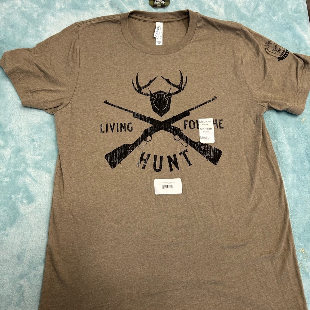 Living for the Hunt heather green T-Shirt unisex